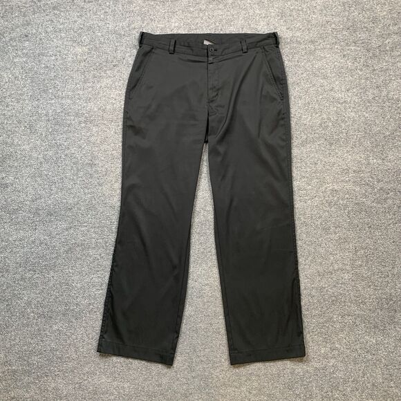 Nike Golf Pants Mens 34 Black Dri Fit Lightweight Stretch Performance Tech Golf - Picture 2 of 10